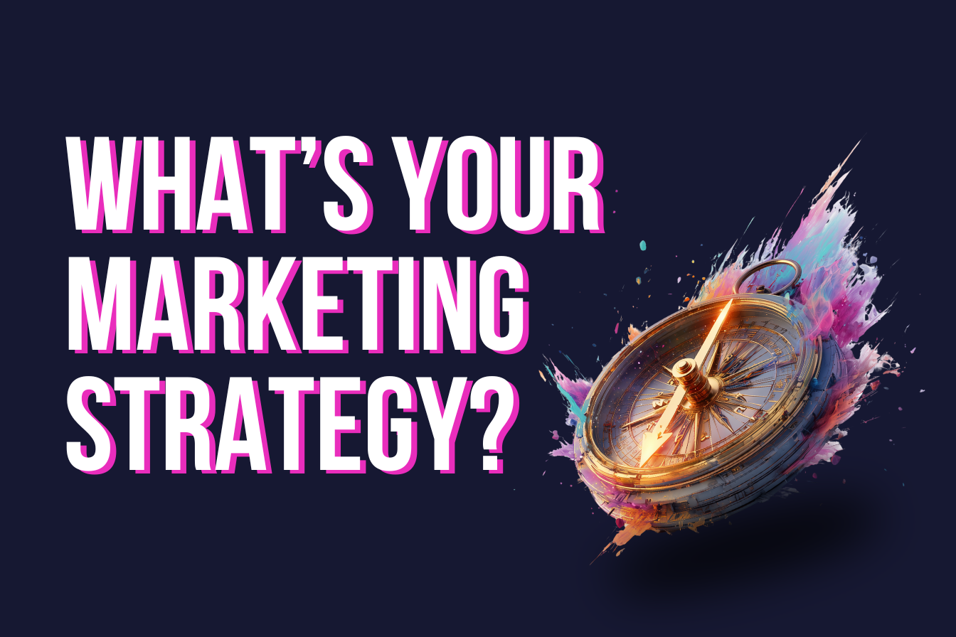 What's Your Marketing Strategy Blog cover photo with a compass to figure out wat direction business want to go down