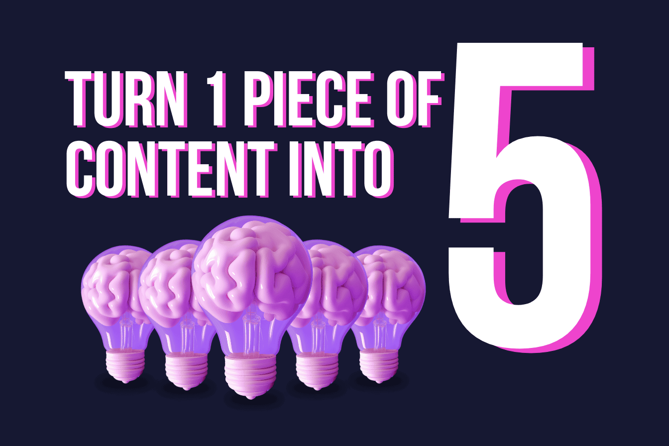 how solo marketers can turn one piece of content into 5