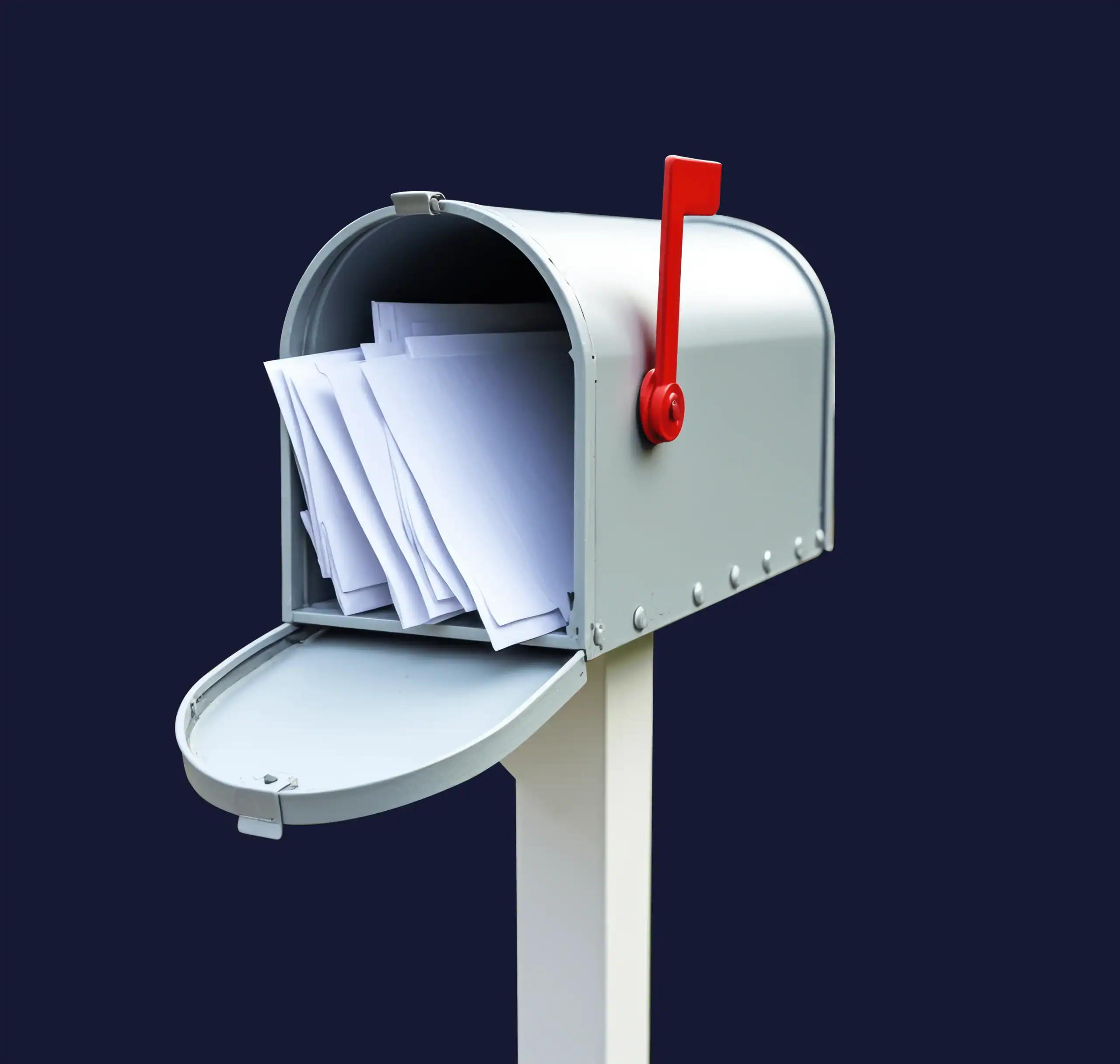 traditional marketing, direct mail post box