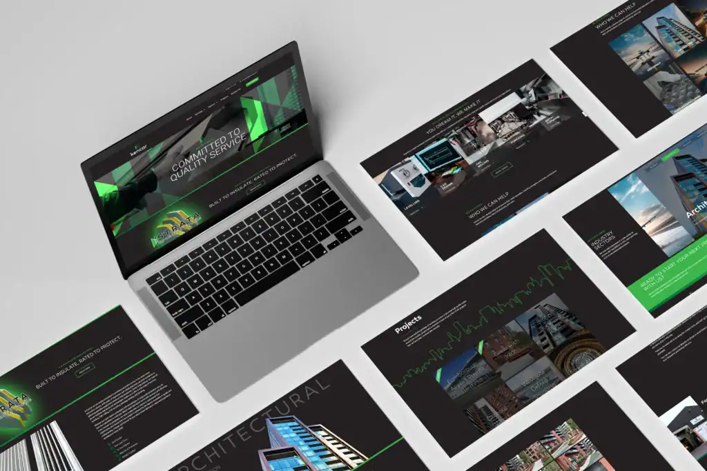 a website design for one of our clients, Kencar Limited, an architectural sheet metal fabrication company